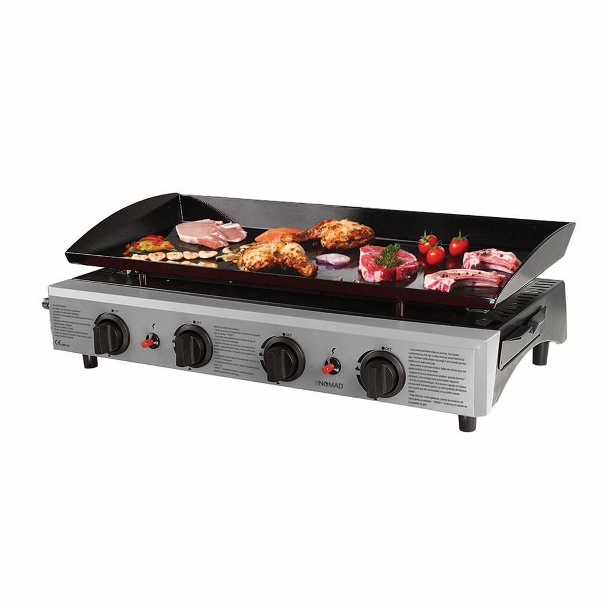 be nomad Plancha gaz 10kw plaque émaillée 77x34cm - doc194