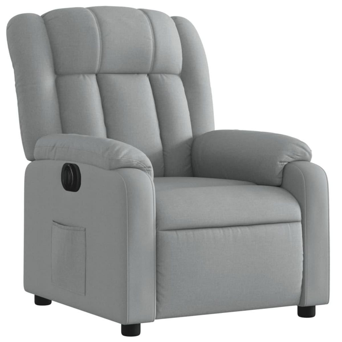 VIDAXL Fauteuil inclinable electrique Gris clair Tissu