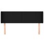Voir la diapositive 3 : VIDAXL Tete de lit avec oreilles Noir 147x16x78/88 cm Tissu