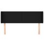 Voir la diapositive 3 : VIDAXL Tete de lit avec oreilles Noir 147x16x78/88 cm Tissu