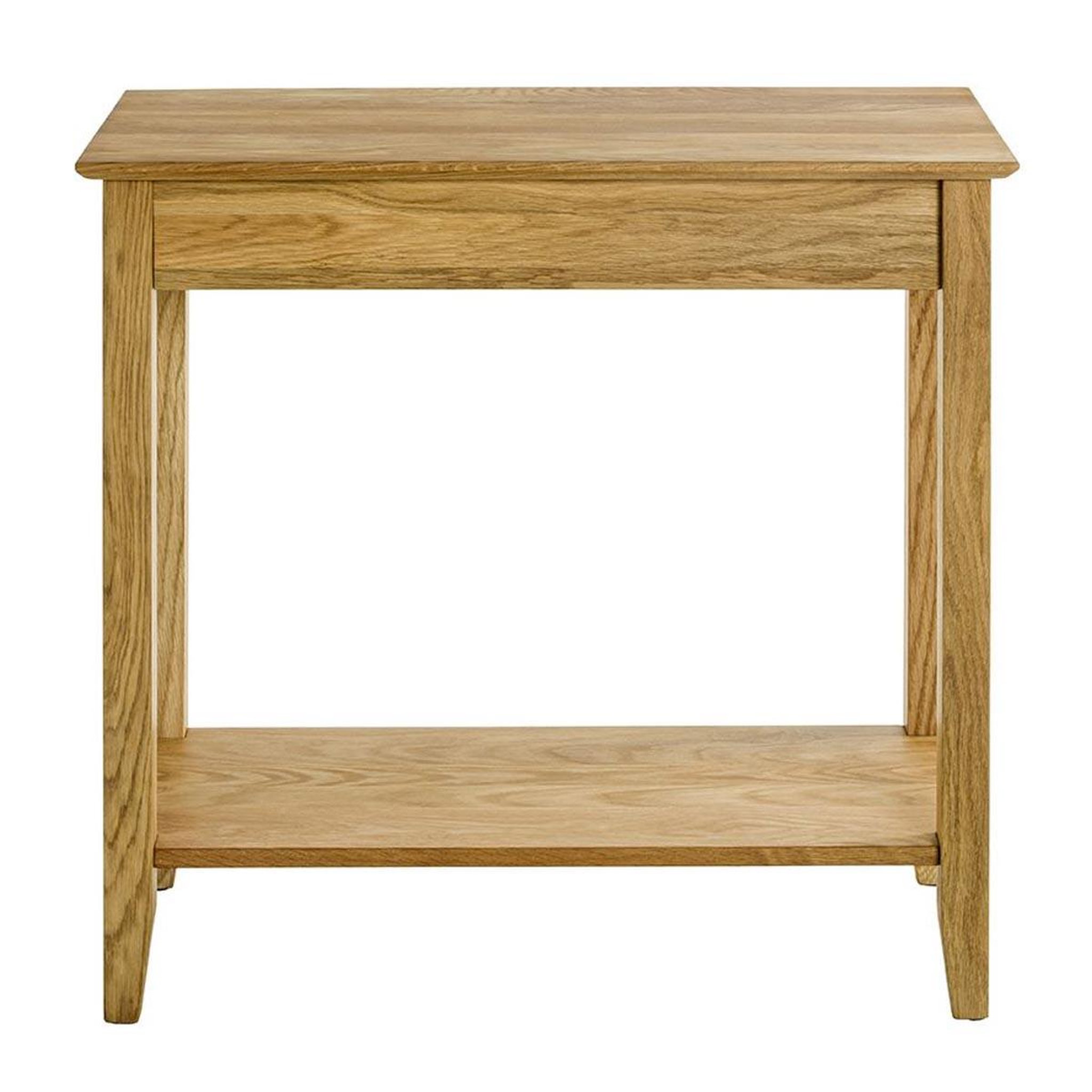 Voir la diapositive 3 : Paris Prix Console en bois avec tiroir  mani  75cm chêne