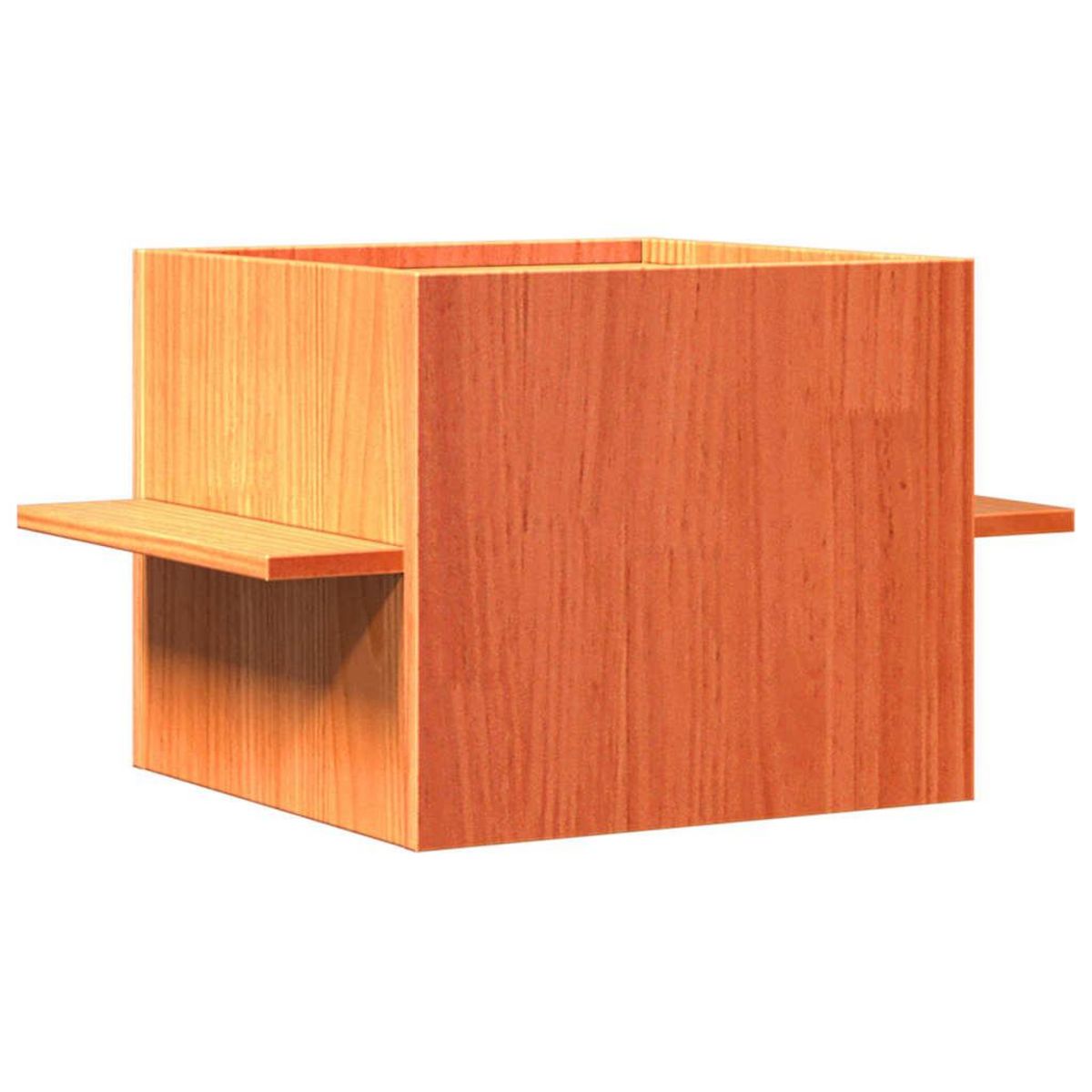 VIDAXL Maison pour chat cire marron 51x35x30 cm bois de pin massif