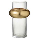 Paris Prix Vase Design  Bague Cylindrique  25cm Transparent