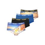 FREEGUN Lot de 4 Shortys fille Miss Freegun. Coloris disponibles : Bleu