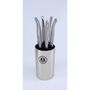 Voir la diapositive 1 : LAGUIOLE PRODUCTION Bloc couteaux Argent 6 couteaux