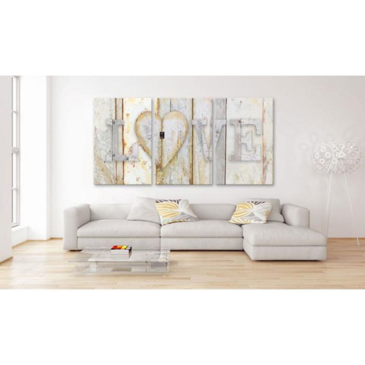 Paris Prix Tableau Imprimé  Vintage Love  60x120cm