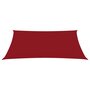 VIDAXL Voile de parasol Tissu Oxford rectangulaire 4x6 m Rouge