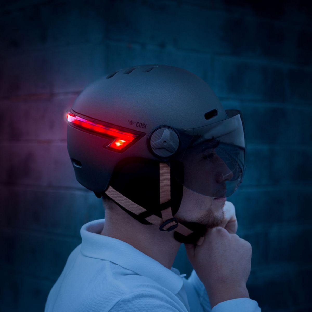 CASR Casque Led Glow gris taille L