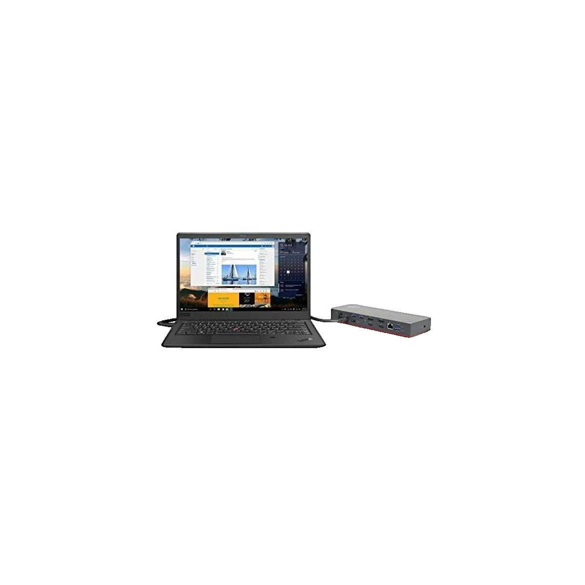 Voir la diapositive 3 : Lenovo Station d'accueil Lenovo ThinkPad Basic Dock noir