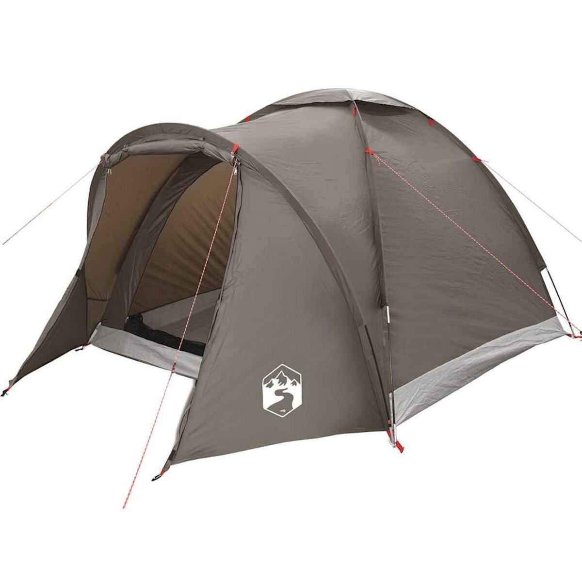 VIDAXL Tente de peche 2 personnes marron impermeable