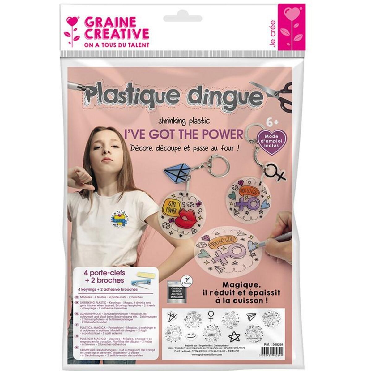 Graine créative Kit Plastique Dingue - Accessoires - I've Got The Power pas  cher 