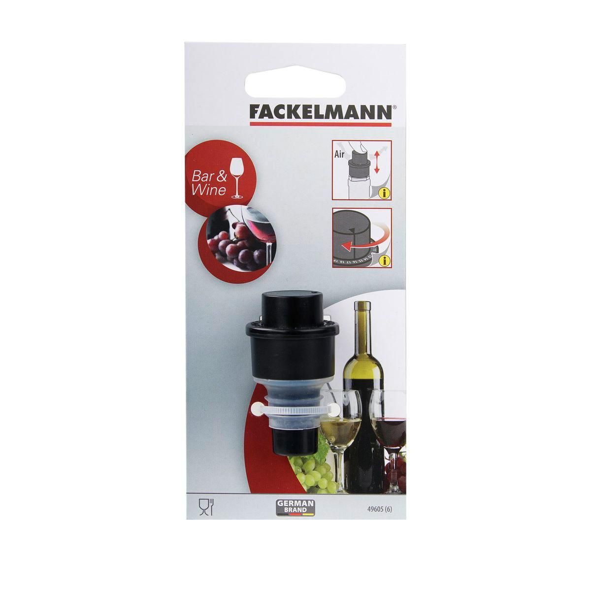 Fackelmann Bouchon de bouteille avec pompe vide air Fackelmann Bar Concept