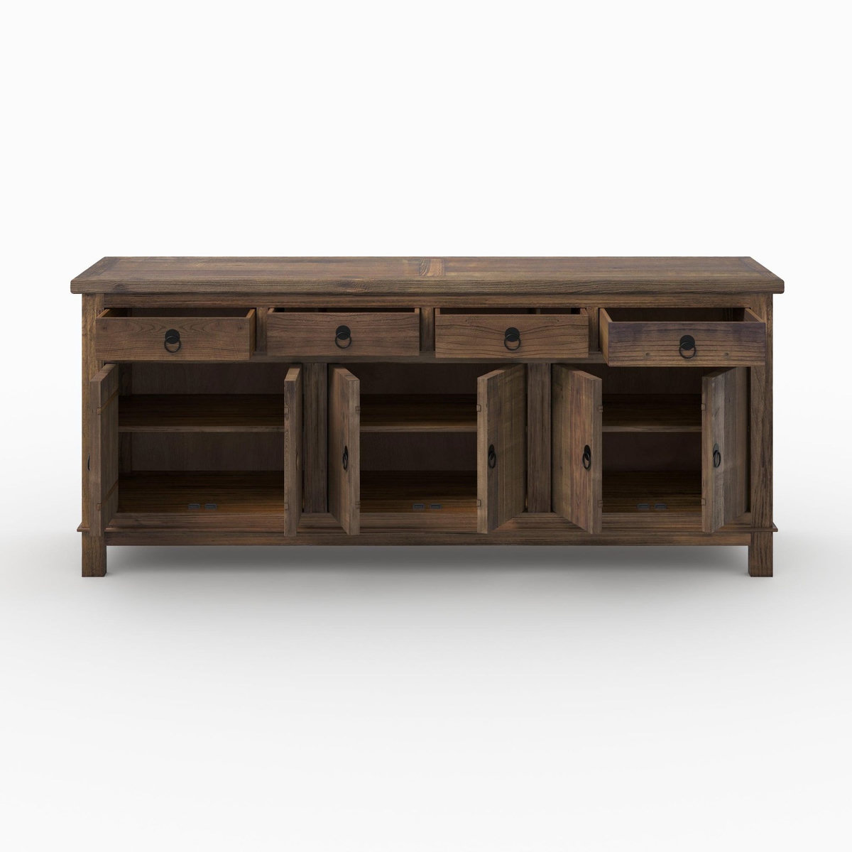 Rendez vous déco Buffet en bois recyclé 3 portes et 4 tiroirs-Mastic