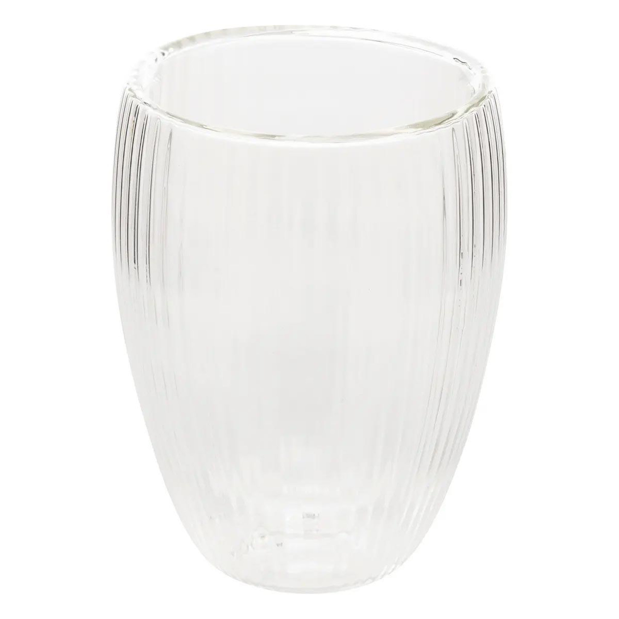 Voir la diapositive 2 : SECRET DE GOURMET Lot de 6 mugs striés  cléa  28cl transparent