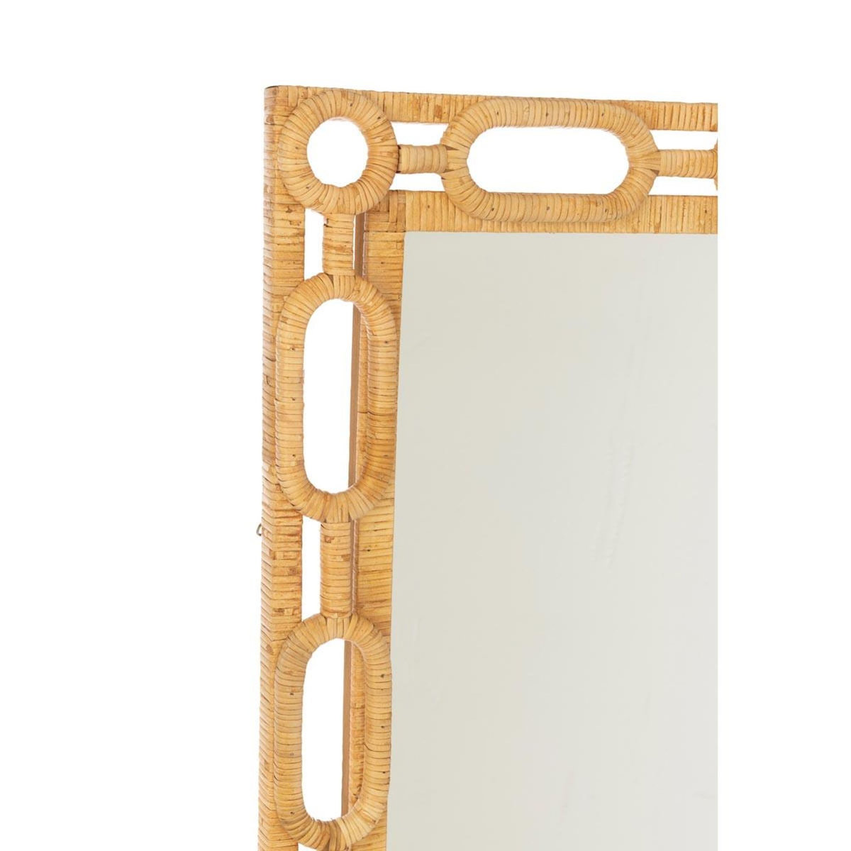 Paris Prix Miroir Mural en Rotin  Ring  172cm Naturel