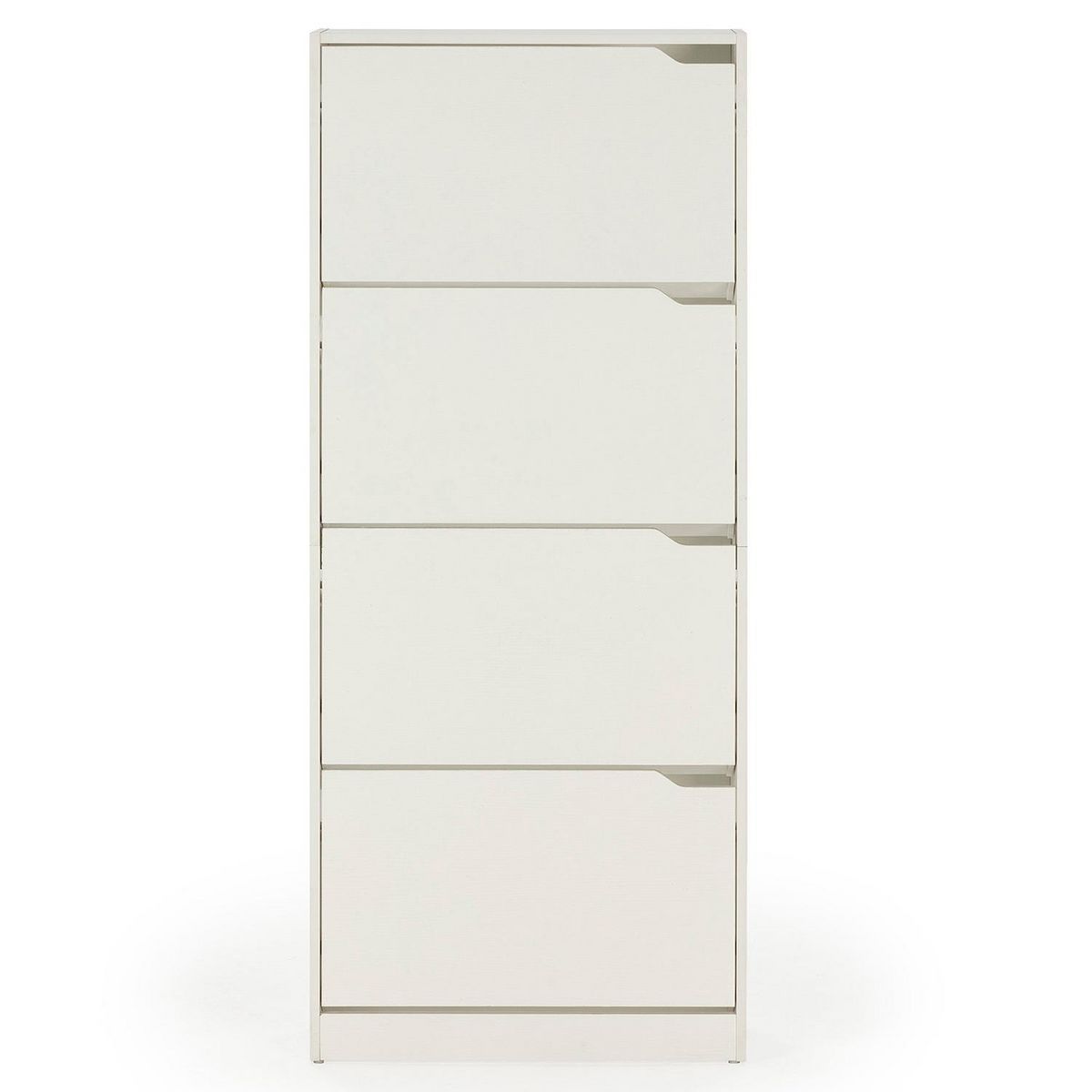 VS VENTA-STOCK Meuble à chaussures Angel, 4 portes, couleur blanche, pour 24 paires