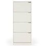 Voir la diapositive 4 : VS VENTA-STOCK Meuble à chaussures Angel, 4 portes, couleur blanche, pour 24 paires