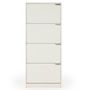 Voir la diapositive 4 : VS VENTA-STOCK Meuble à chaussures Angel, 4 portes, couleur blanche, pour 24 paires