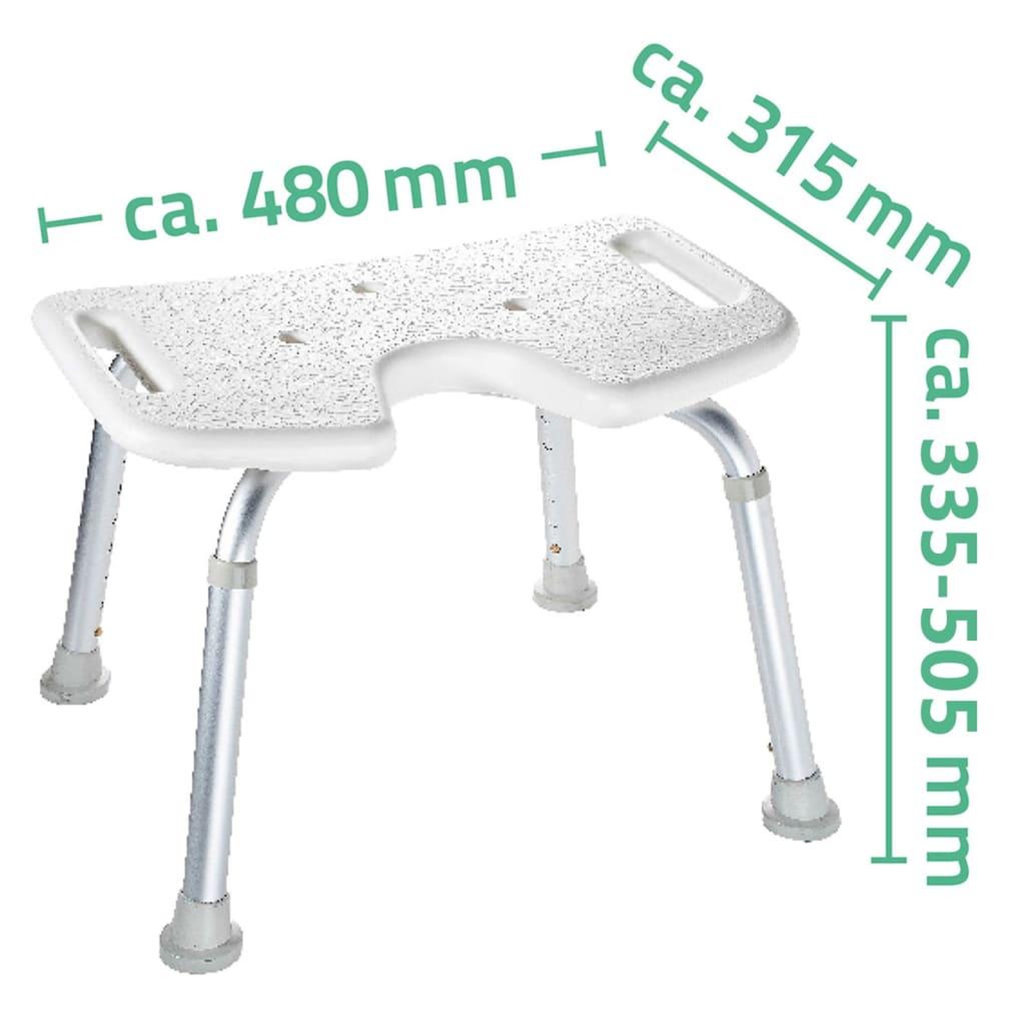 Voir la diapositive 3 : RIDDER RIDDER Tabouret de baignoire Blanc 150 kg A0050501