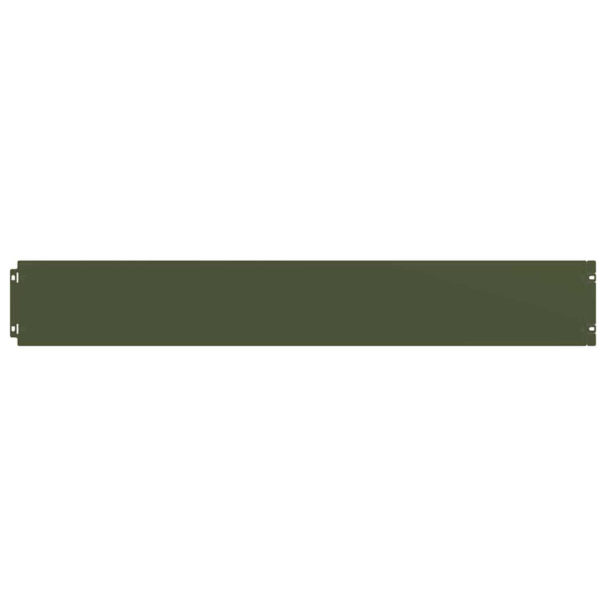Voir la diapositive 3 : VIDAXL Bordures pelouse 50pcs vert olive 15x103cm acier lamine a froid
