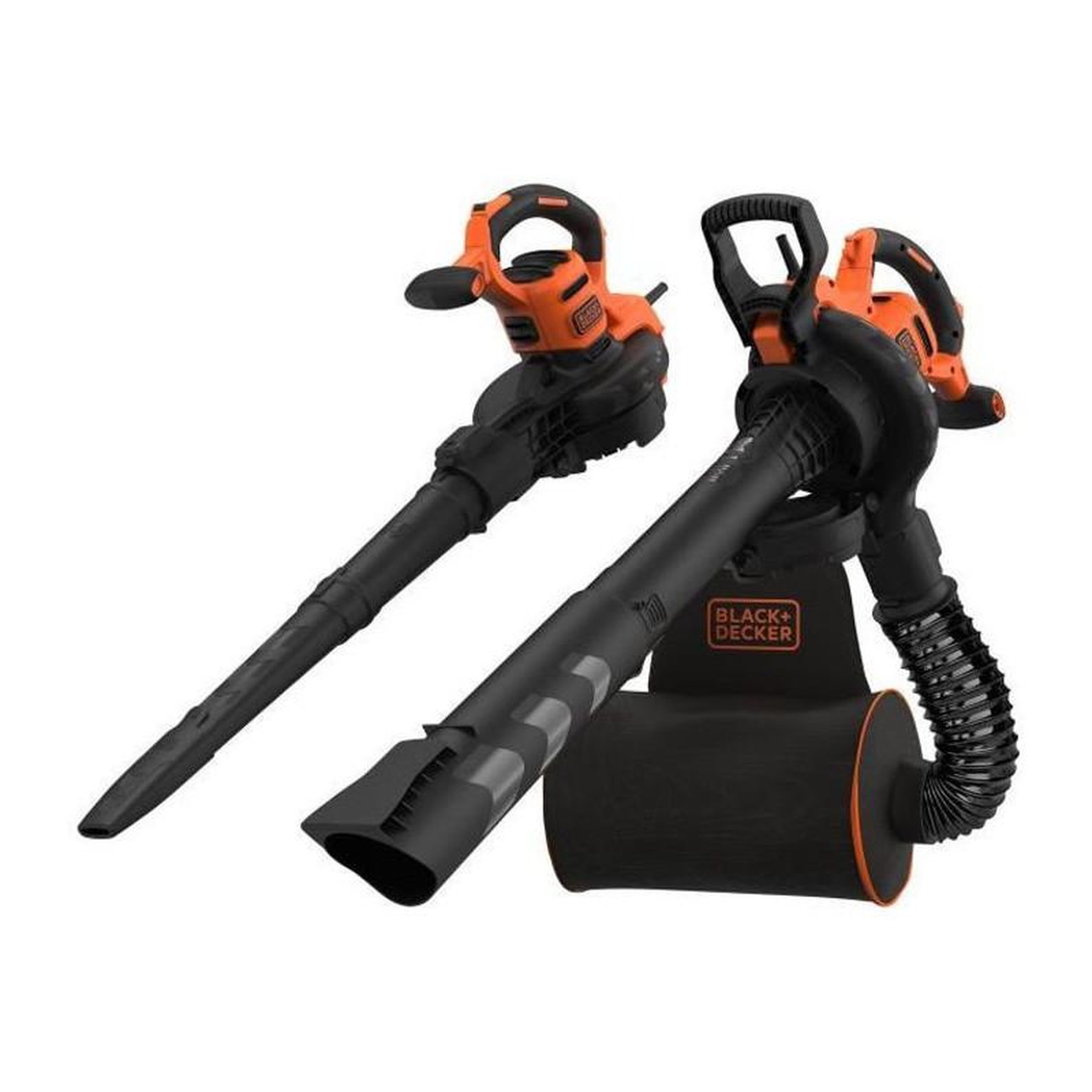 Black et Decker BLACK+DECKER - Aspirateur, Souffleur, Broyeur de feuilles filaire 3000W - BEBLV300-QS - Livre avec tuyau flexible et sac a dos 7