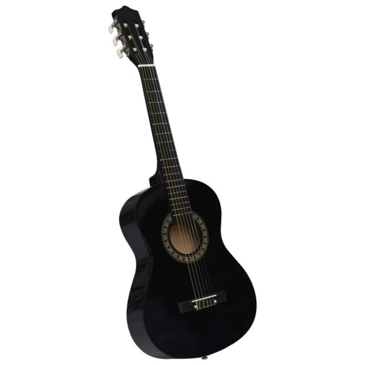 VIDAXL Guitare classique avec sac de débutants et enfants Noir 1 2 34