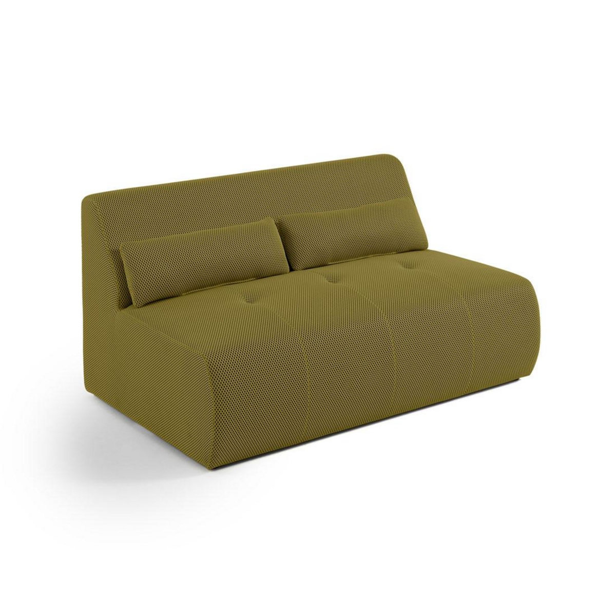 LISA DESIGN Onyx - canapé droit 2 places - en tissu mailles 3d