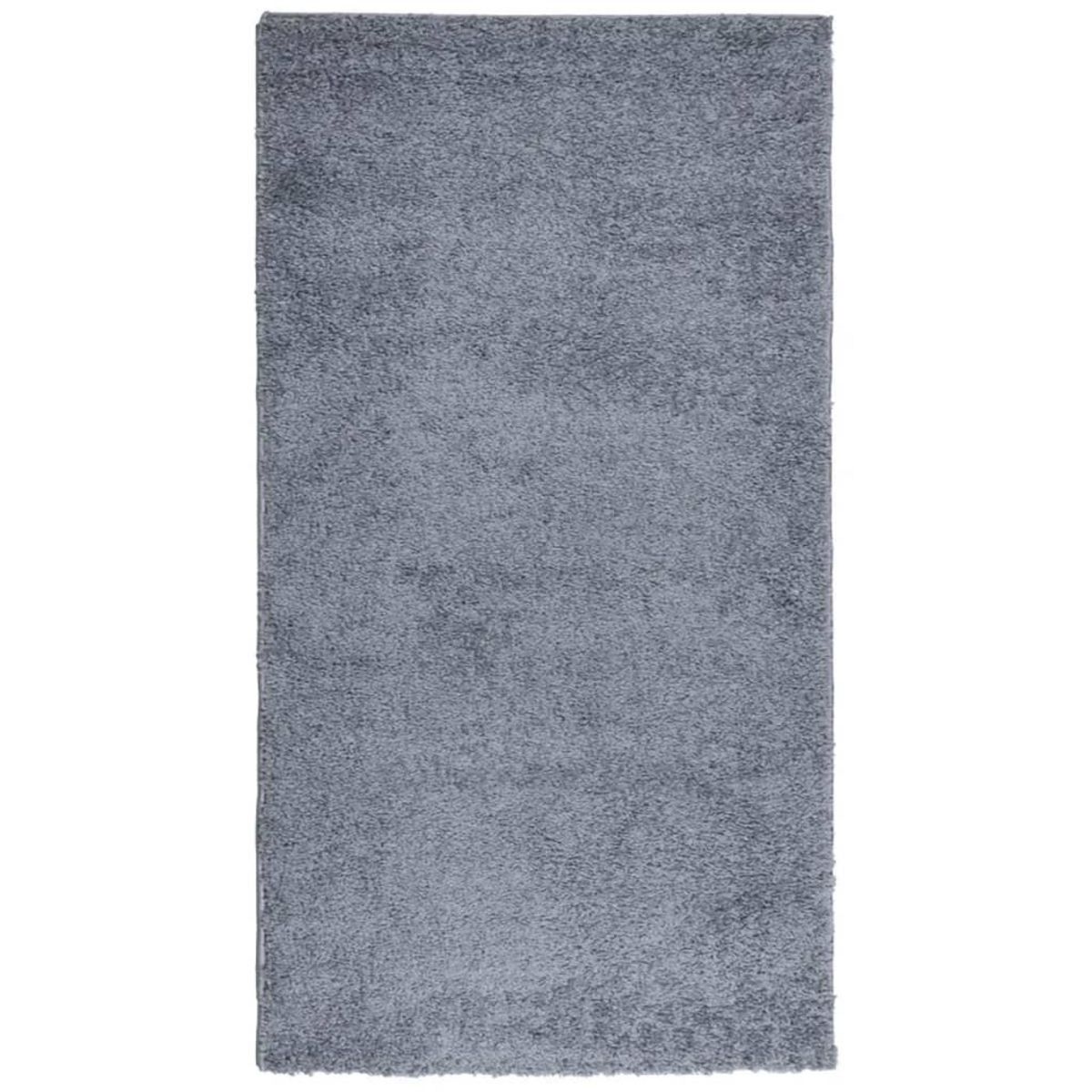 VIDAXL Tapis shaggy PAMPLONA poils longs moderne bleu 80x150 cm
