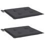 Voir la diapositive 3 : VIDAXL Coussins de chaise de jardin lot de 2 anthracite 40x40x3 cm