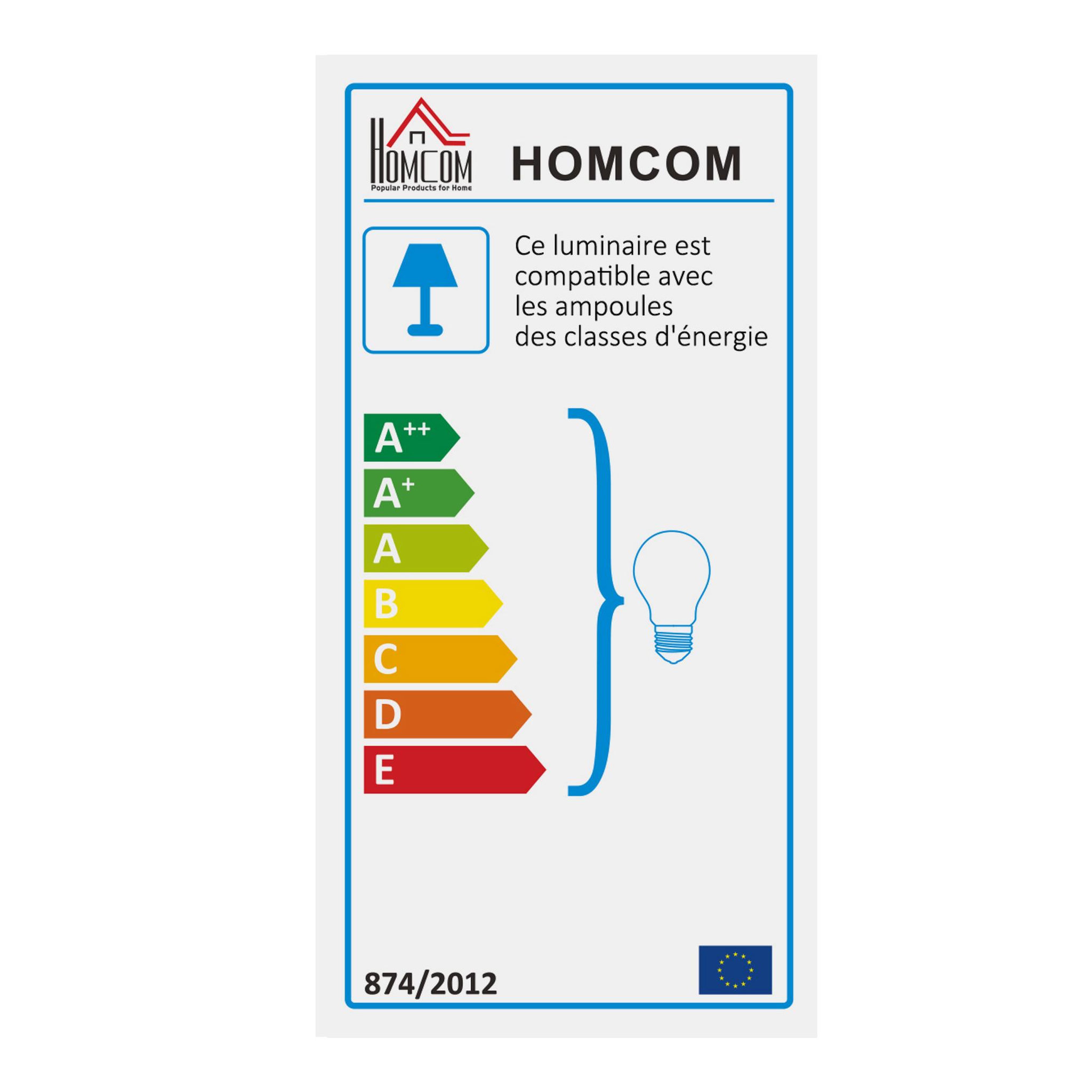 Voir la diapositive 4 : HOMCOM Lampadaire étagère lampe étagère 26L x 26l x 160H cm 3 étagères 4 niveaux MDF noir