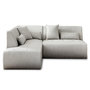 Voir la diapositive 1 : LISA DESIGN Onyx - canapé modulable d'angle gauche 5 places - en tissu