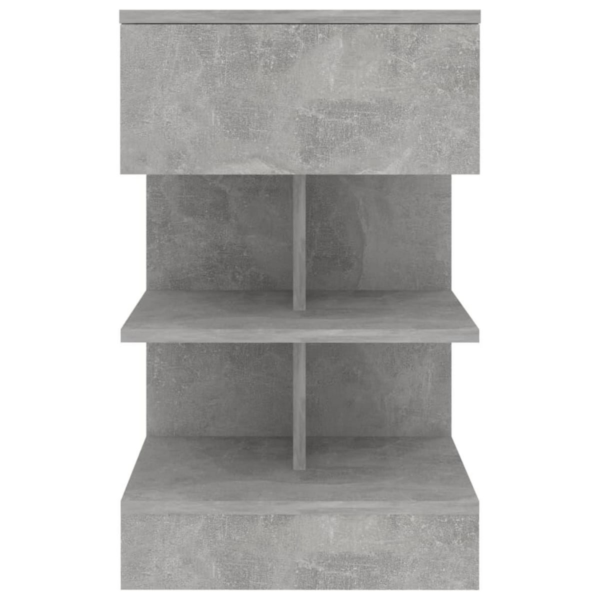 VIDAXL Table de chevet Gris beton 40x35x65 cm Bois d'ingenierie