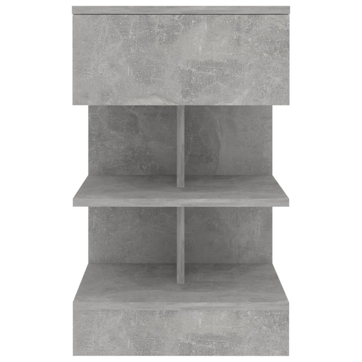 VIDAXL Table de chevet Gris beton 40x35x65 cm Bois d'ingenierie