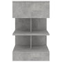 Voir la diapositive 5 : VIDAXL Table de chevet Gris beton 40x35x65 cm Bois d'ingenierie