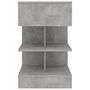 Voir la diapositive 5 : VIDAXL Table de chevet Gris beton 40x35x65 cm Bois d'ingenierie