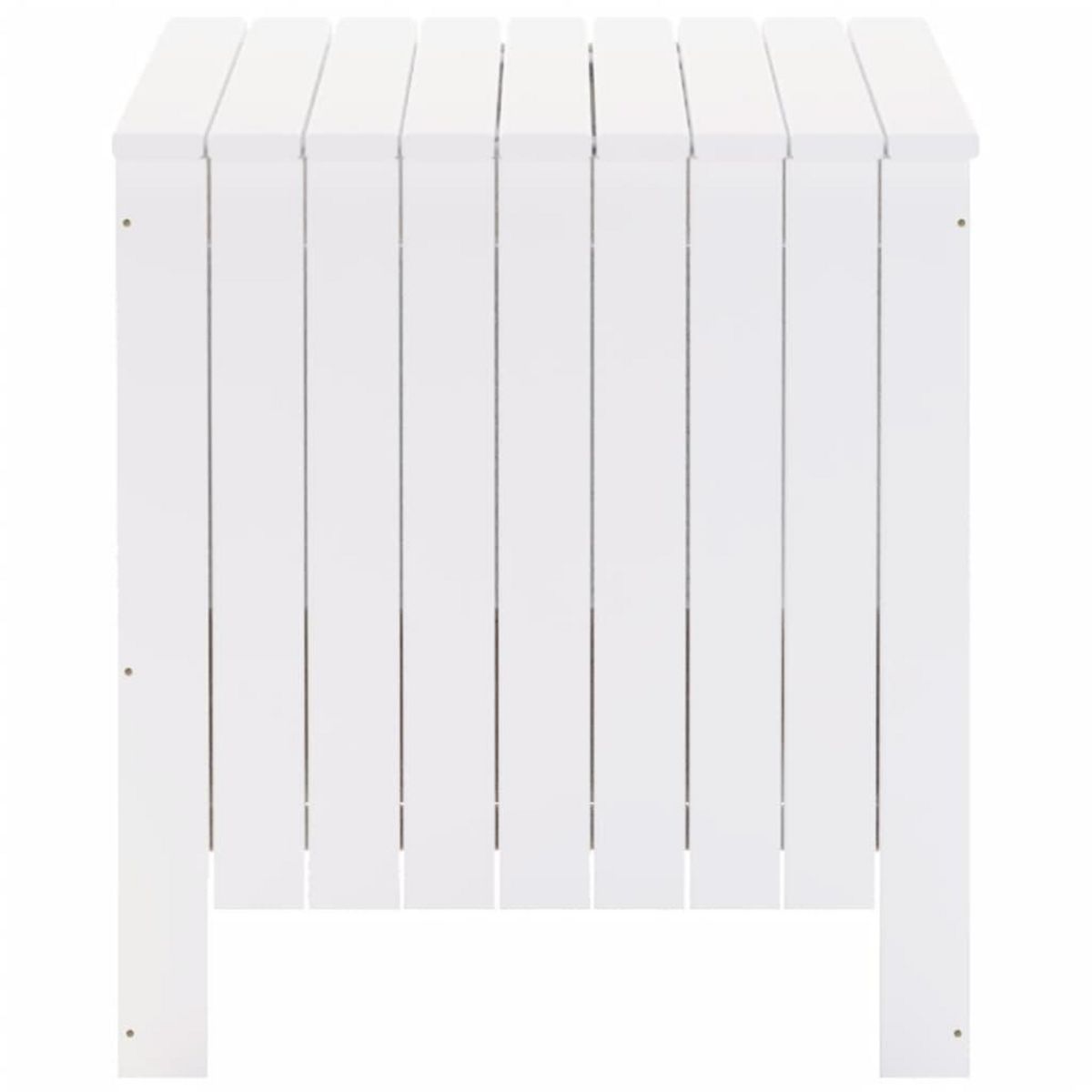 VIDAXL Boîte de rangement avec couvercle RANA blanc bois massif de pin