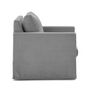 Voir la diapositive 5 : LISA DESIGN Serena - fauteuil déhoussable en velours texturé