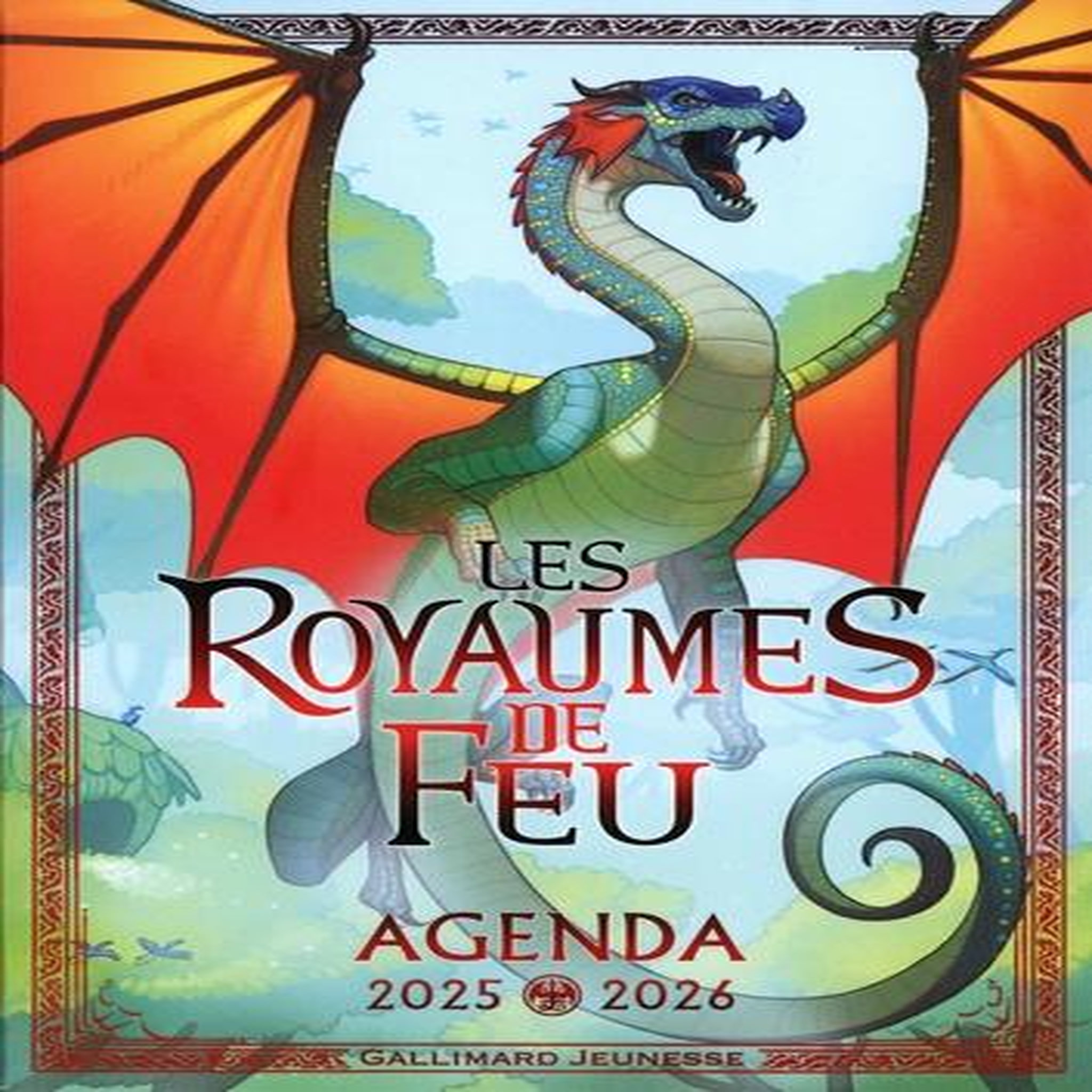 AGENDA LES ROYAUMES DE FEU. EDITION 2025-2026, Gallimard Jeunesse