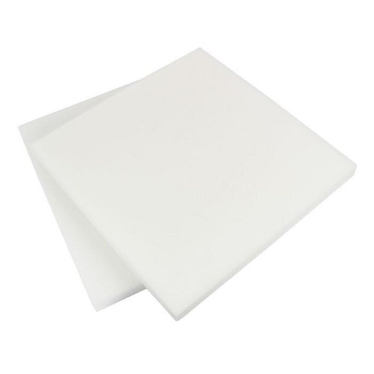 Paris Prix Lot de 2 Galettes de Chaise  Mousse  40x40cm Blanc