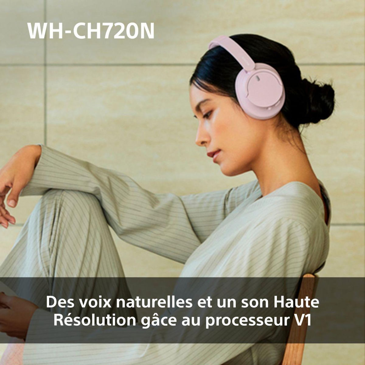 SONY Casque WH-CH720N Rose