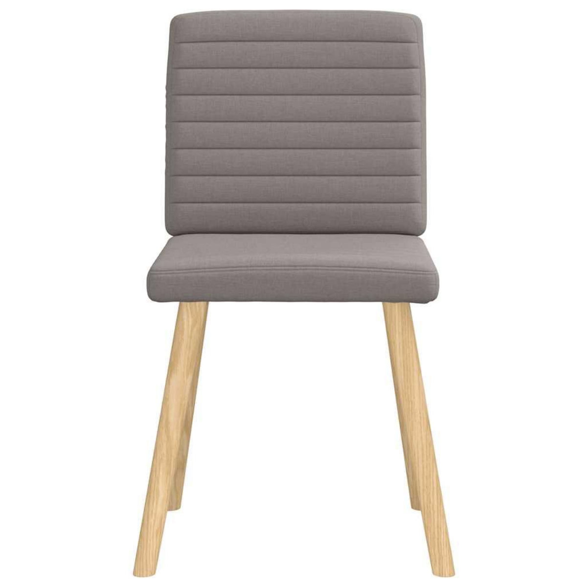 VIDAXL Chaises a manger lot de 6 taupe tissu