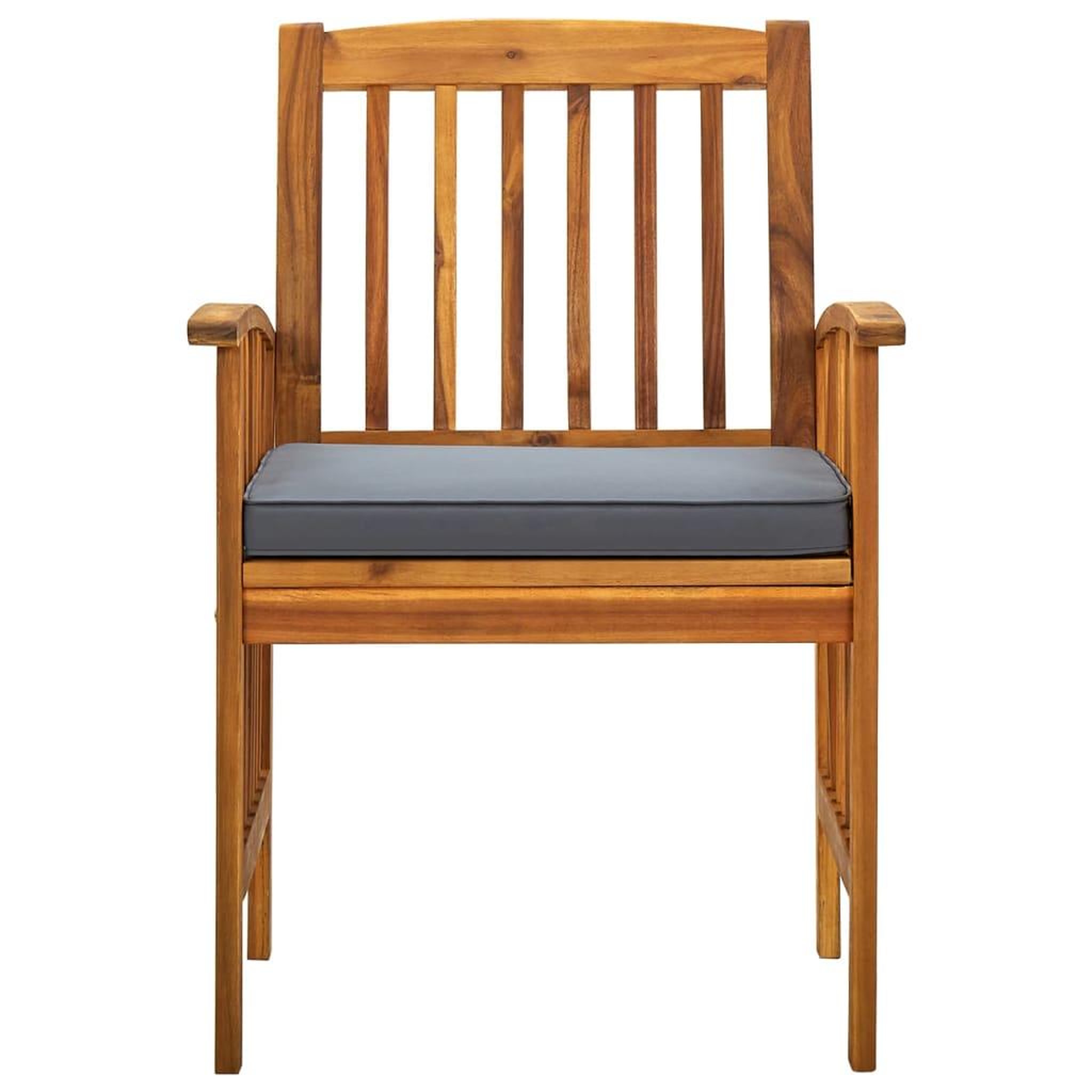 Voir la diapositive 4 : VIDAXL Chaises a manger de jardin lot de 3 et coussins Bois d'acacia