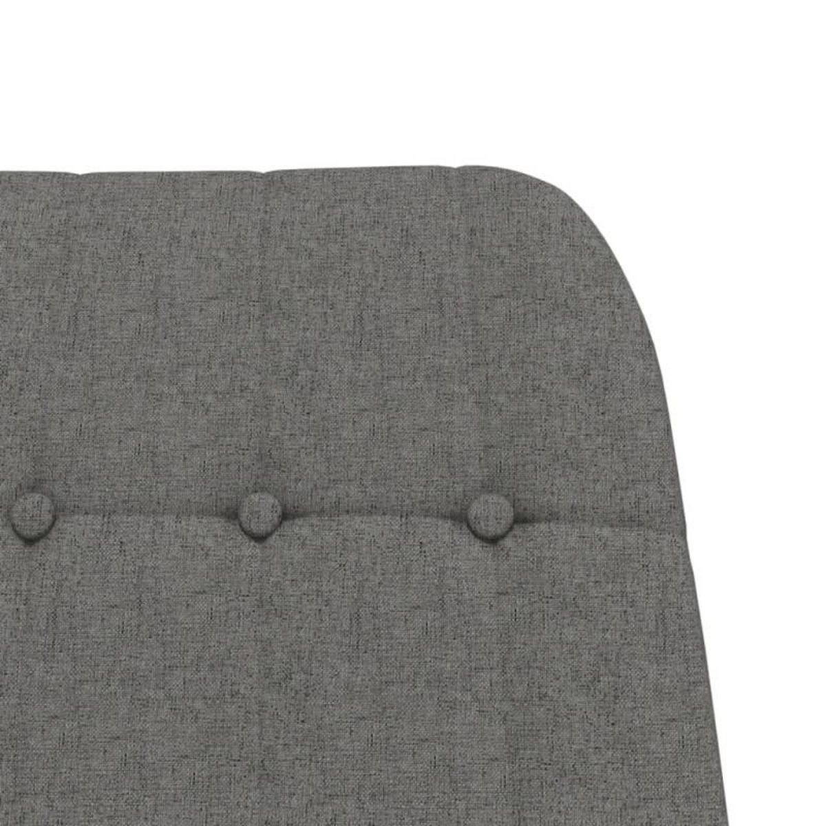 VIDAXL Chaise à bascule Gris clair Tissu