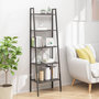 Voir la diapositive 1 : VIDAXL Etagere sur pied 5 niveaux Noir 56x35x174 cm