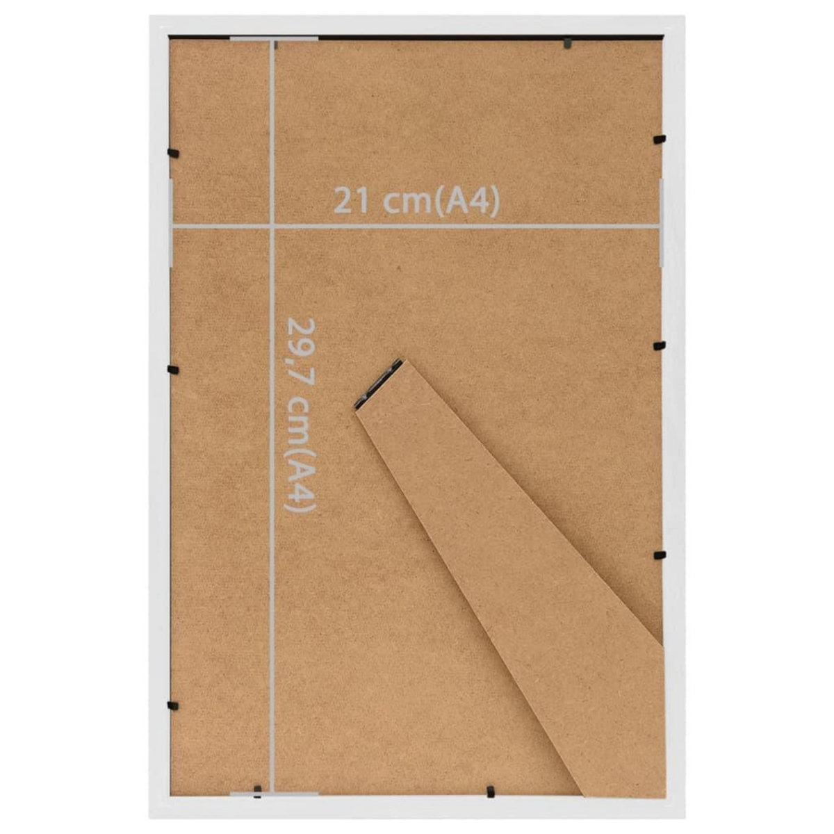 VIDAXL Collage de cadres photo 5 pcs de table Blanc 21x29,7 cm MDF