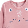 Voir la diapositive 3 : Petit Béguin Pyjama bébé en velours Céleste