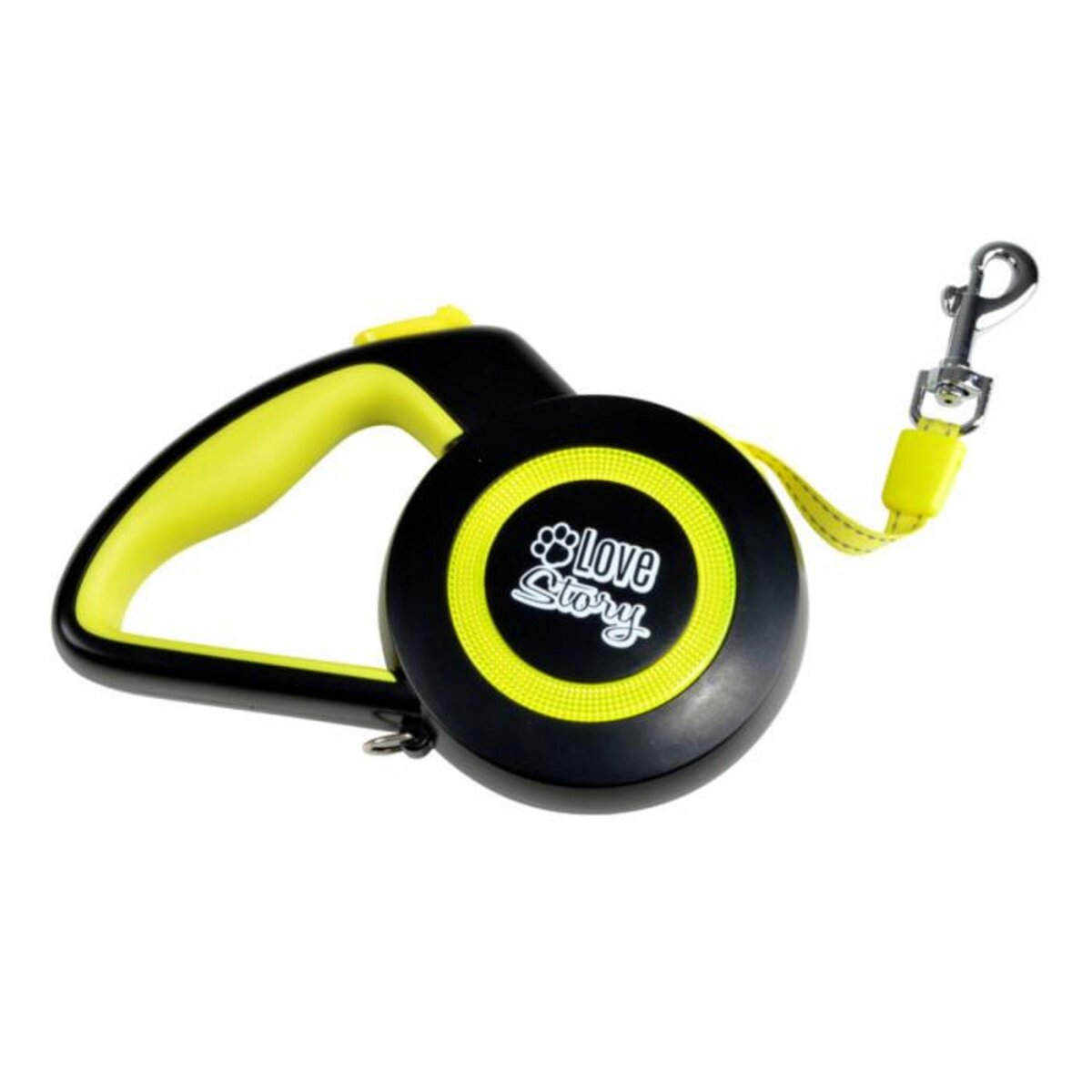 Paris Prix Laisse Rétractable Chien  Réfléchissant  16cm Jaune