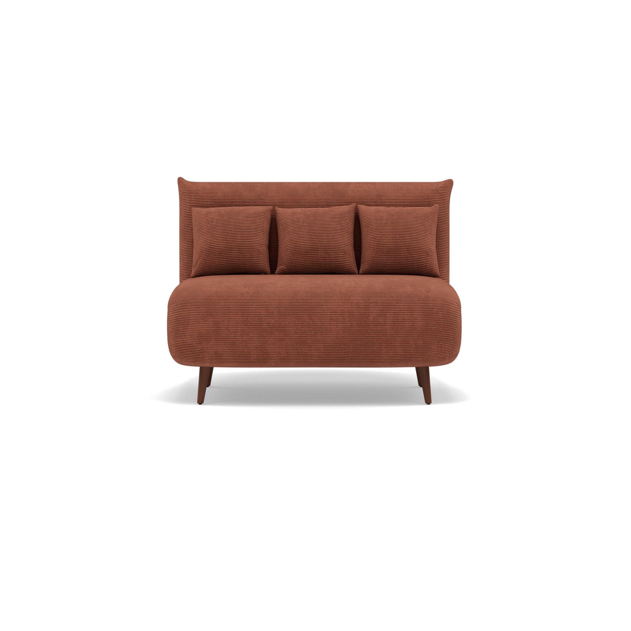 Voir la diapositive 1 : BEST MOBILIER Lumi - banquette convertible clic-clac 2 places en velours côtelé