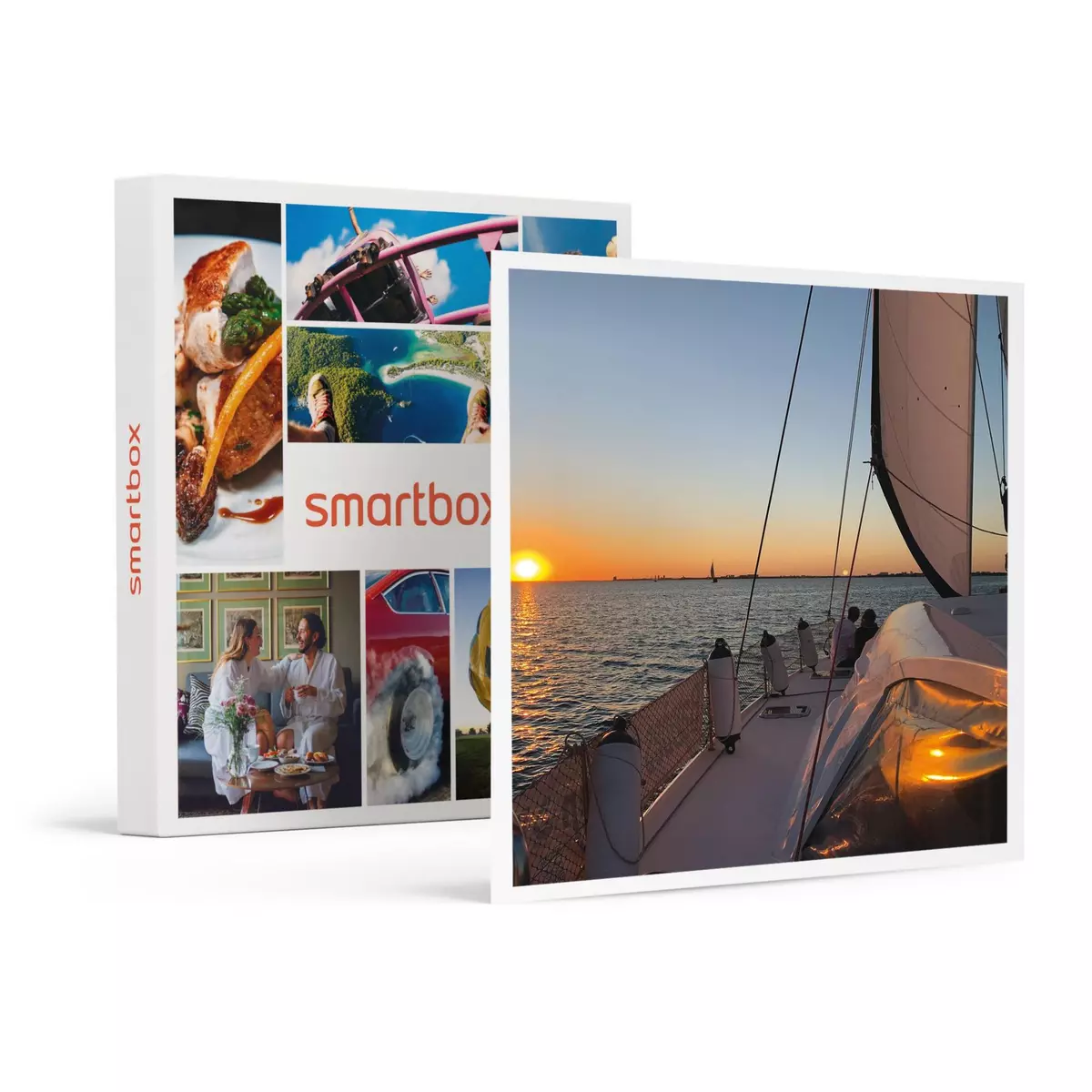 Smartbox Croisière en catamaran à La Rochelle : 2h en duo au coucher du soleil - Coffret Cadeau Sport & Aventure