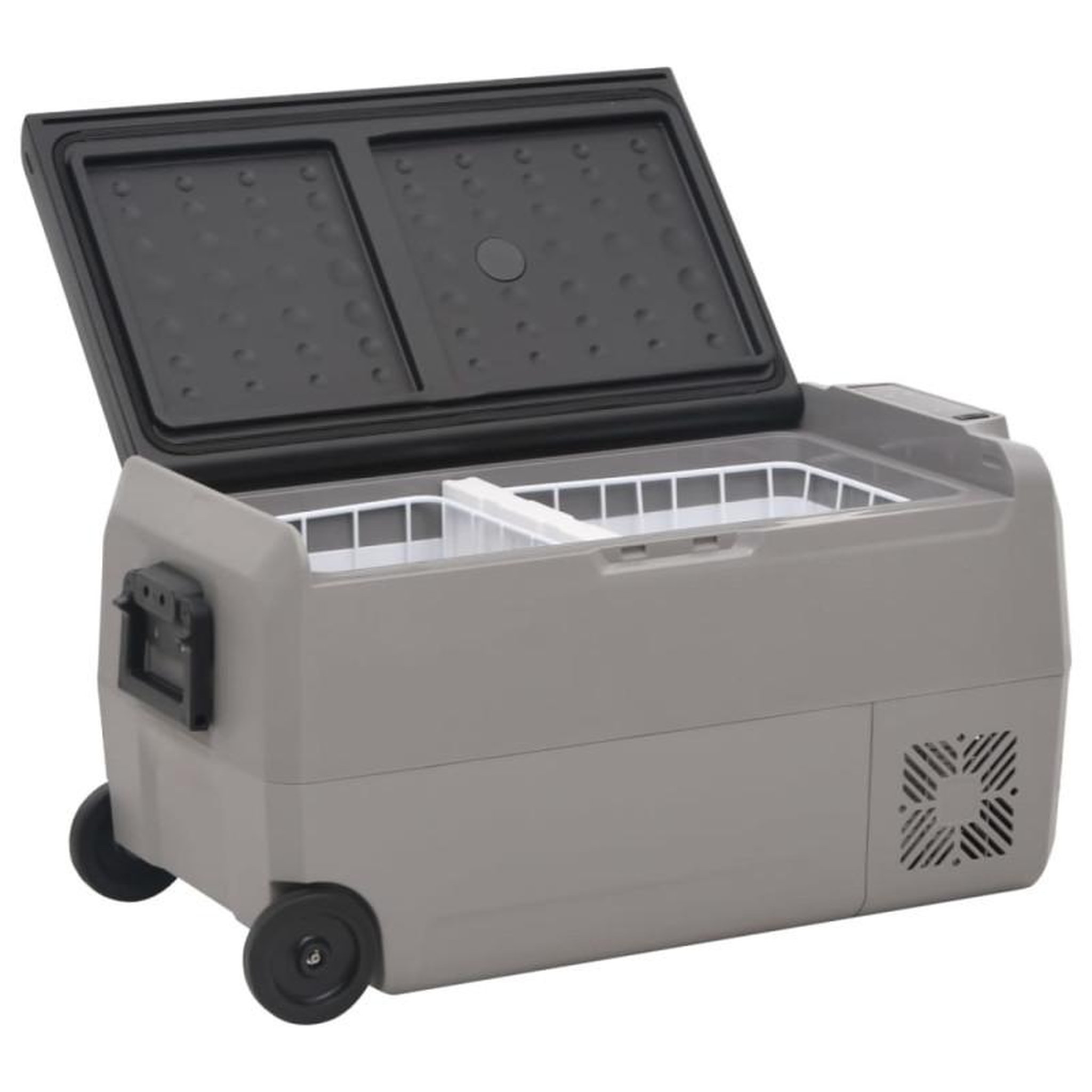 Voir la diapositive 5 : VIDAXL Glacière avec roue et poignée noir et gris 36 L PP et PE